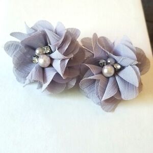 Large Flower Earrings With Accents Jewelry Hypoallergenic 07/15/130